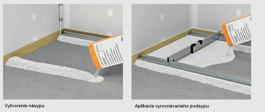 Podsypové a voštinové systémy fermacell® vyrovnávajú výškové nerovnosti a zlepšujú akustiku stropov